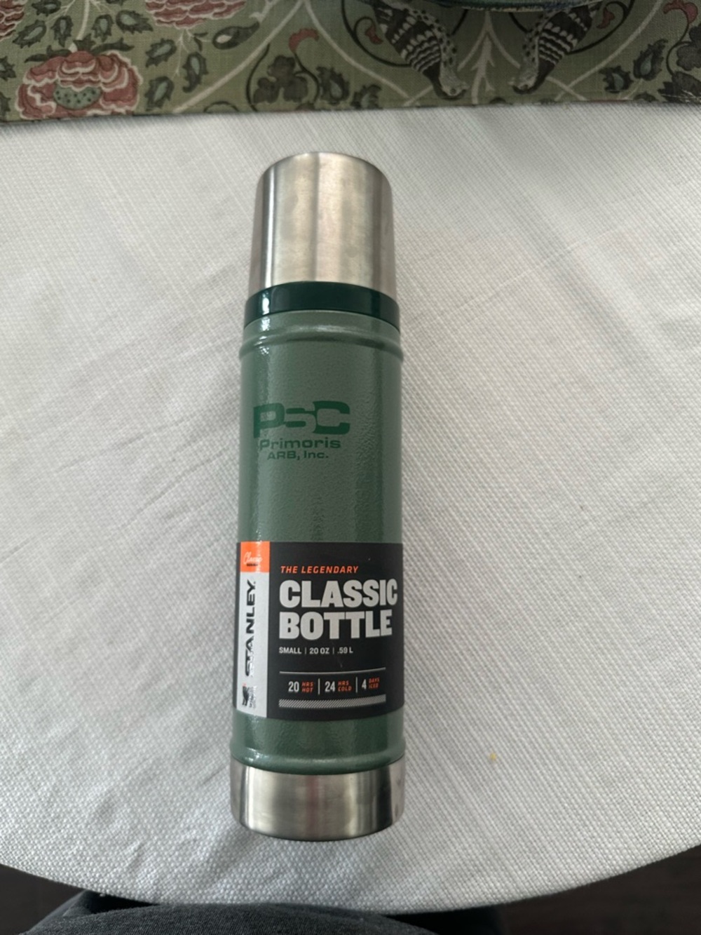 Stanley Pink Stainless Steel Bottle with Silver Rim